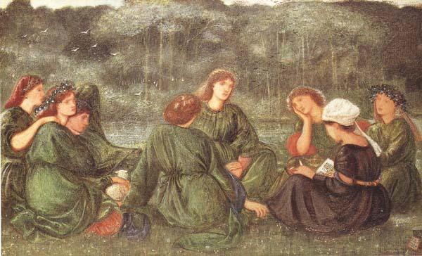 Sir Edward Coley Burne-jones,Bart.,ARA,RWS Green Summer (mk46) Norge oil painting art